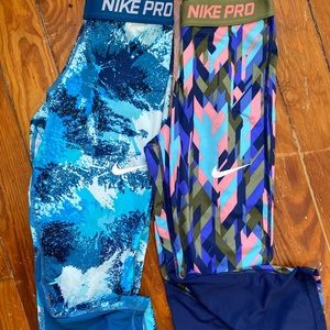 Girl’s youth Nike pro capri leggings